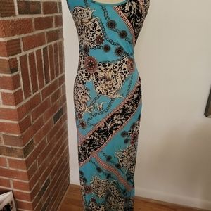 Bailey Blue Cheetah Print Dress